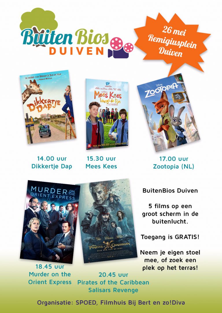 BuitenBios Duiven zaterdag 26 mei