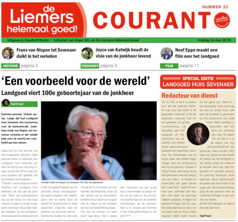 DLHG COURANT NUMMER 33 – VRIJDAG 24 MEI 2019