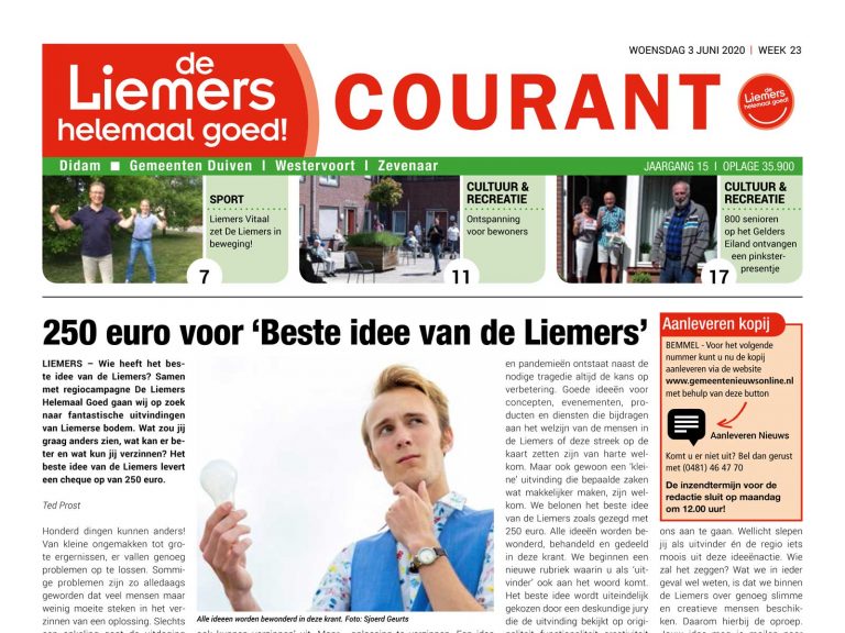 DLHG COURANT WEEK 23 – WOENSDAG 3 juni 2020