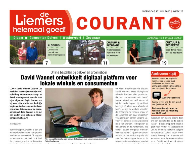 DLHG COURANT WEEK 25 – WOENSDAG 17 juni 2020