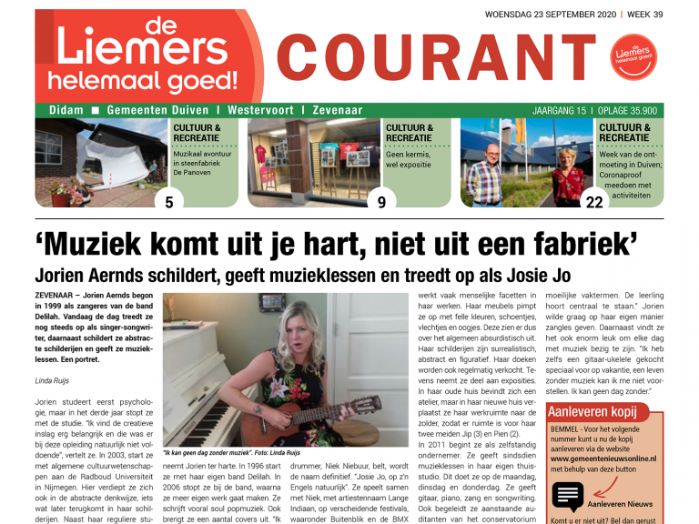 DLHG COURANT WEEK 39 – WOENSDAG 23 SEPTEMBER 2020