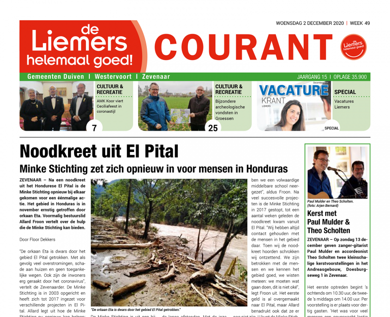 DLHG COURANT WEEK 49 – WOENSDAG 2 DECEMBER 2020