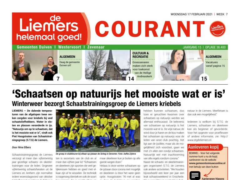 DLHG COURANT WEEK 7 – WOENSDAG 14 FEBRUARI 2020