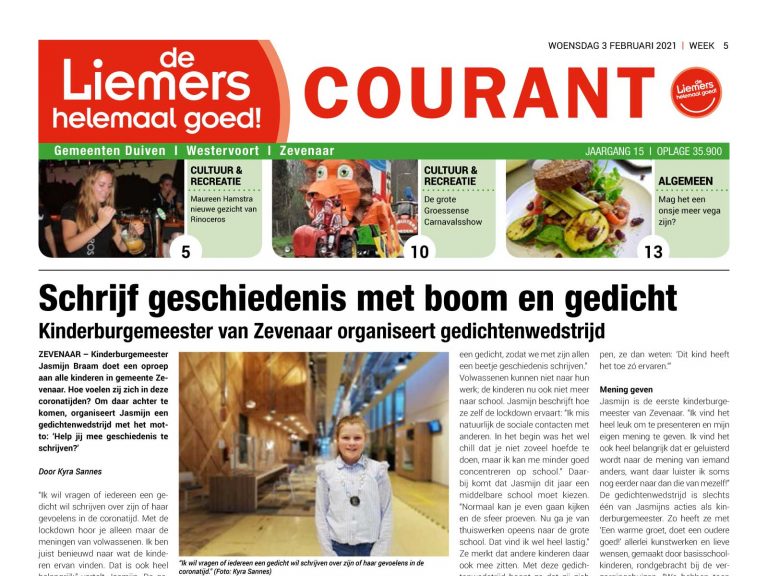 DLHG COURANT WEEK 5 – WOENSDAG 3 FEBRUARI 2020