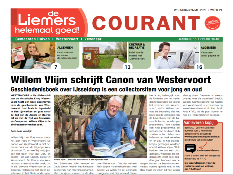 DLHG COURANT WEEK 21 – WOENSDAG 26 MEI 2021