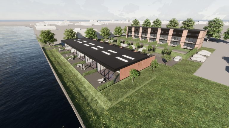 Nieuwe woningen aan de Oude IJssel in Doesburg