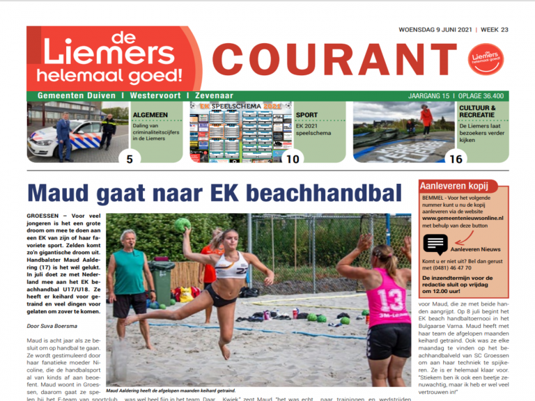 DLHG COURANT WEEK 23 – WOENSDAG 9 JUNI 2021