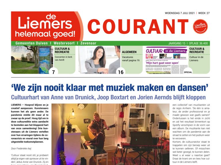 DLHG COURANT WEEK 27 – WOENSDAG 7 JULI 2021