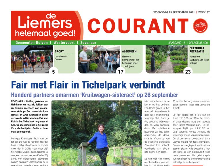 DLHG COURANT WEEK 37 – WOENSDAG 15 SEPTEMBER 2021