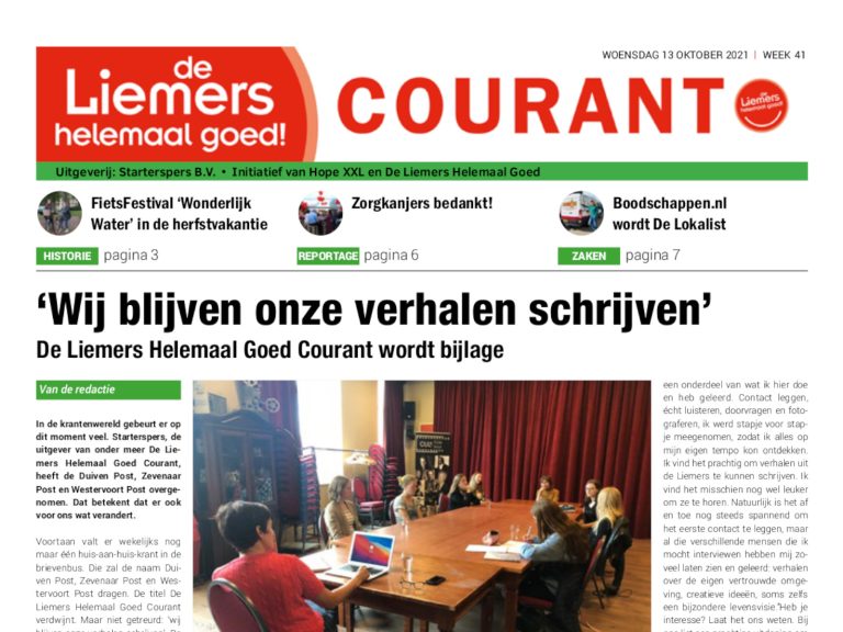 DLHG COURANT WEEK 41 – WOENSDAG 13 OKTOBER 2021