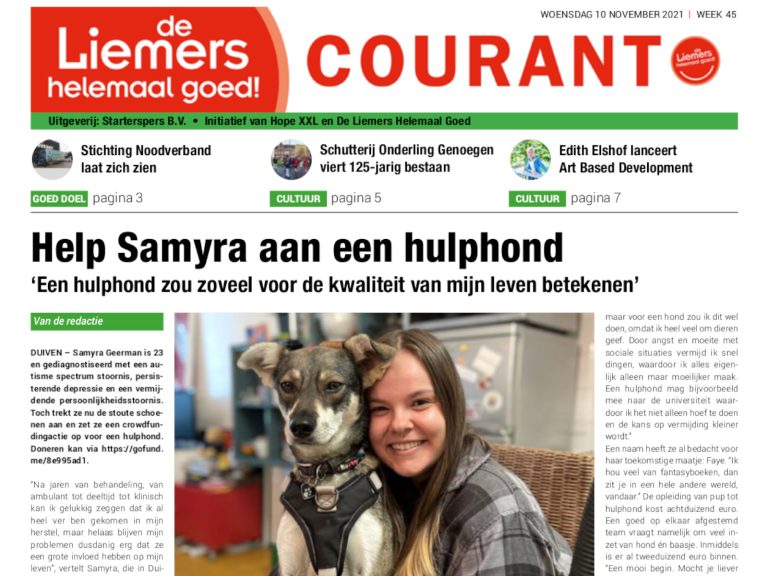 DLHG COURANT WEEK 45 – WOENSDAG 10 NOVEMBER 2021