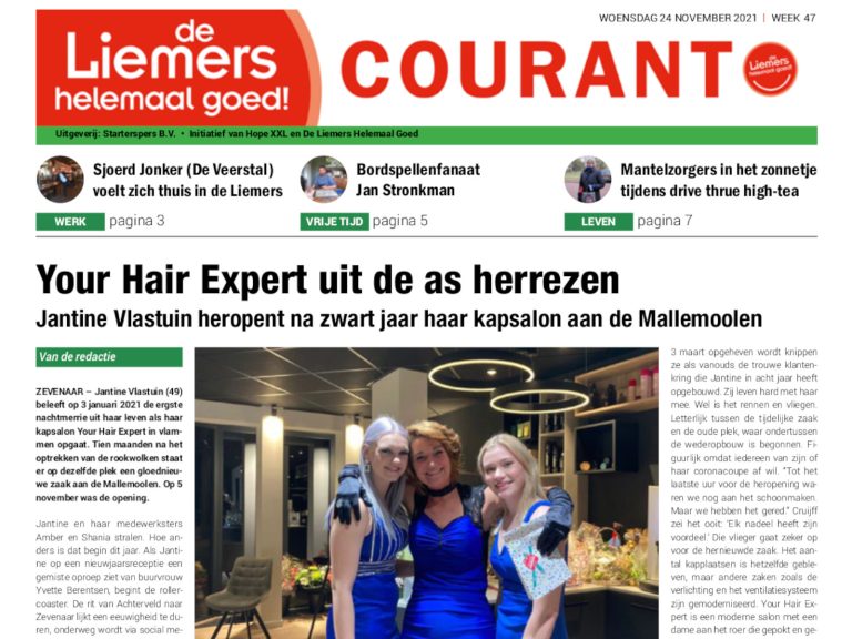 DLHG COURANT WEEK 47 – WOENSDAG 24 NOVEMBER 2021