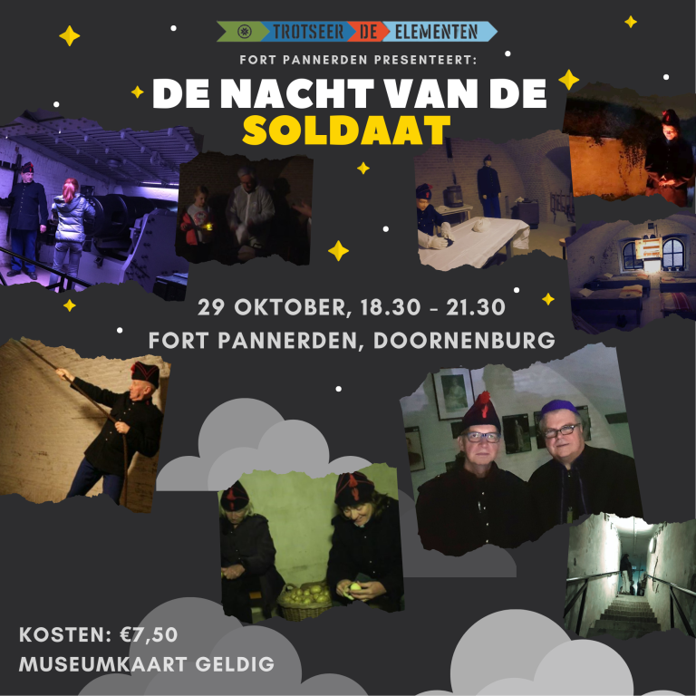 Fort Pannerden presenteert 29 oktober:  De Nacht van de Soldaat