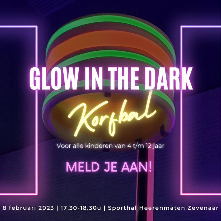 Glow in the Dark training in Sporthal Heerenmäten